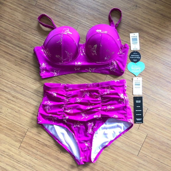 torrid Other - TORRID Pink Unicorn Bikini 0 C/D